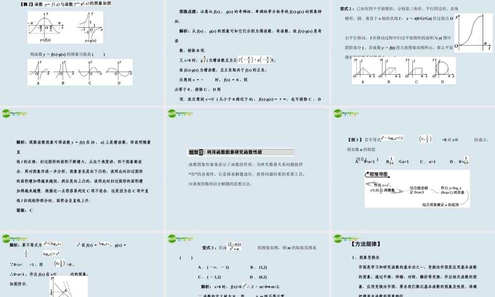 高三数学一轮复习 第2知识块第9讲函数图象课件
