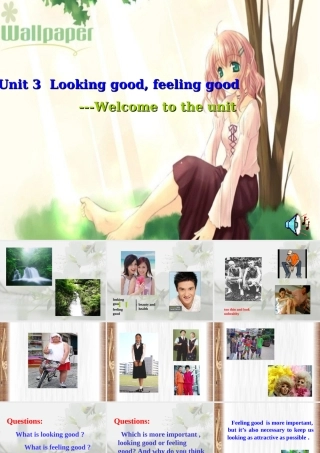 高中英语Unit 3 Looking good，feel good--Welcome to the unitppt 课件