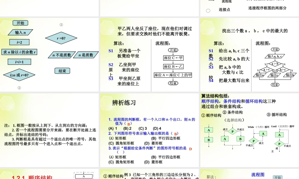 高中数学 12流程图课件 新人教A版必修3 课件