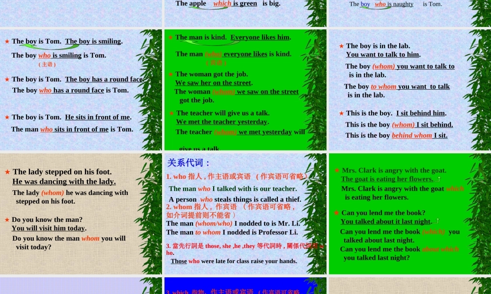 高二英语定语从句的讲解课件 北师大版 课件