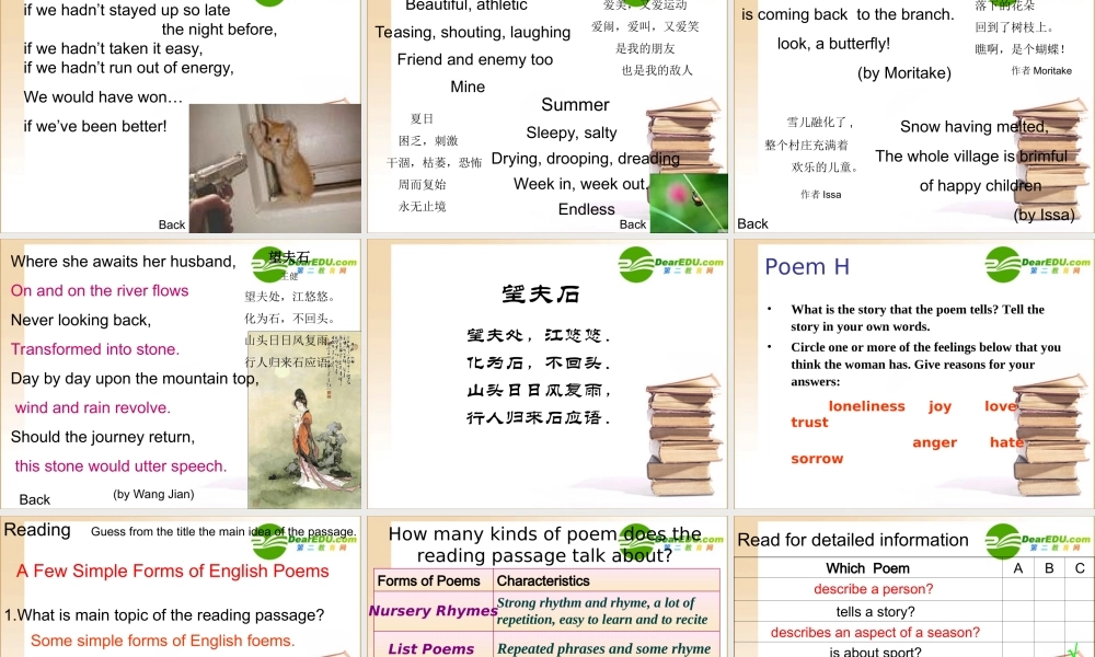 高中英语 unit2warming up and prereading课件 新人教版选修6 课件