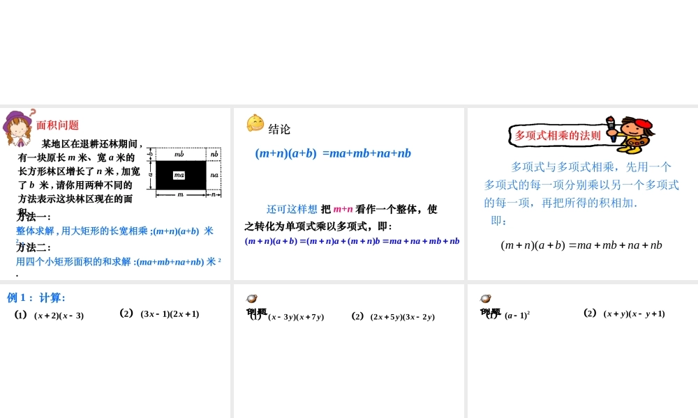 §13.2整式的乘法(2)