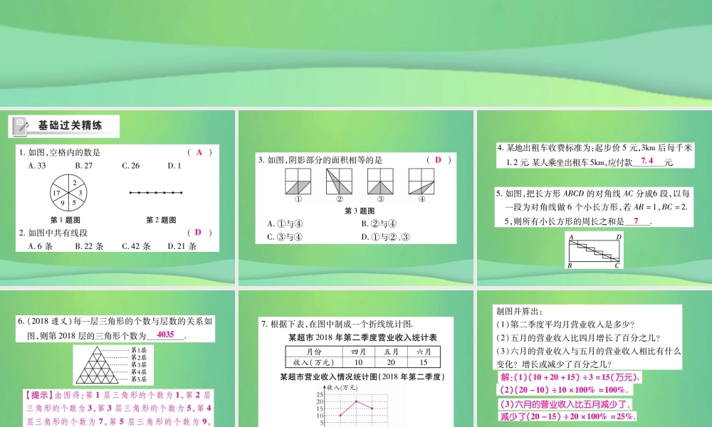 秋七年级数学上册 第1章 走进数学世界练习课件 (新版)华东师大版 课件
