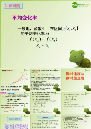 高中数学 11(导数的概念)课件 苏教版选修2-2 课件