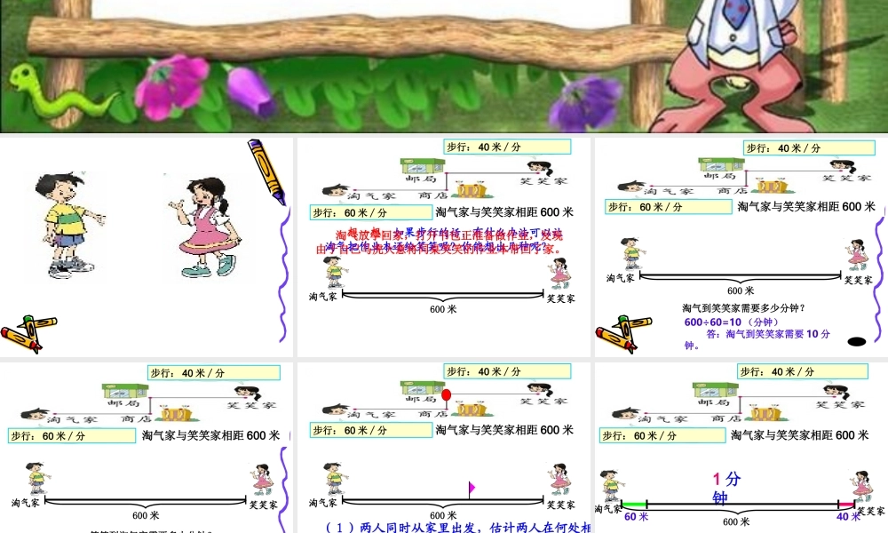 《相遇问题》课件.