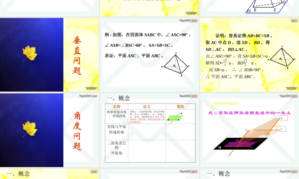 高考复习立体几何精品课件 人教版 课件