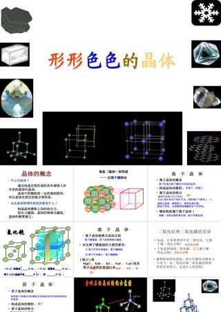 3.4形形色色的晶体