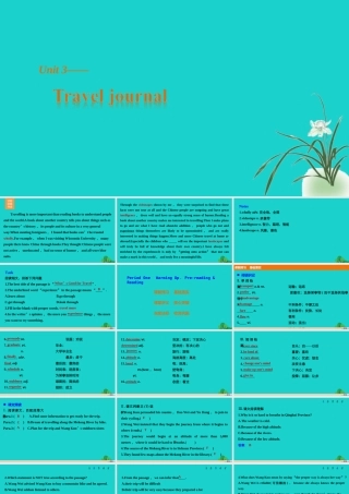 高中英语 Unit 3 Travel journal Period One Nelson Mandela a modern hero课件 新人教版必修1 课件