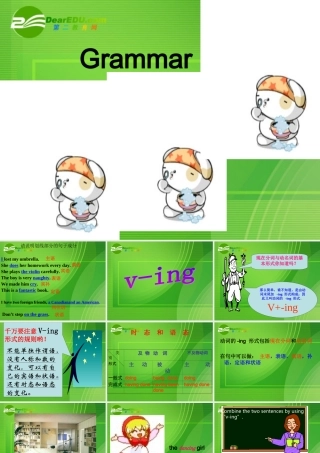 高中英语：book4 Unit2 Grammar V-ing as the object and subject课件人教版必修4 课件