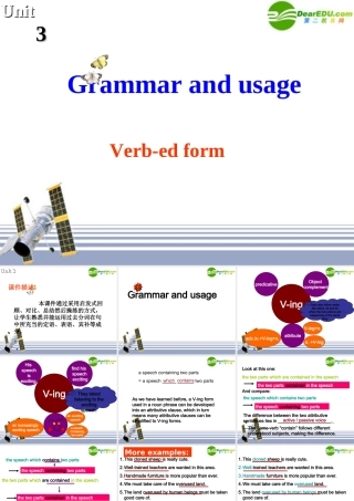 高中英语 Book 5_U3_Grammar and usage 1课件 牛津版必修5 课件