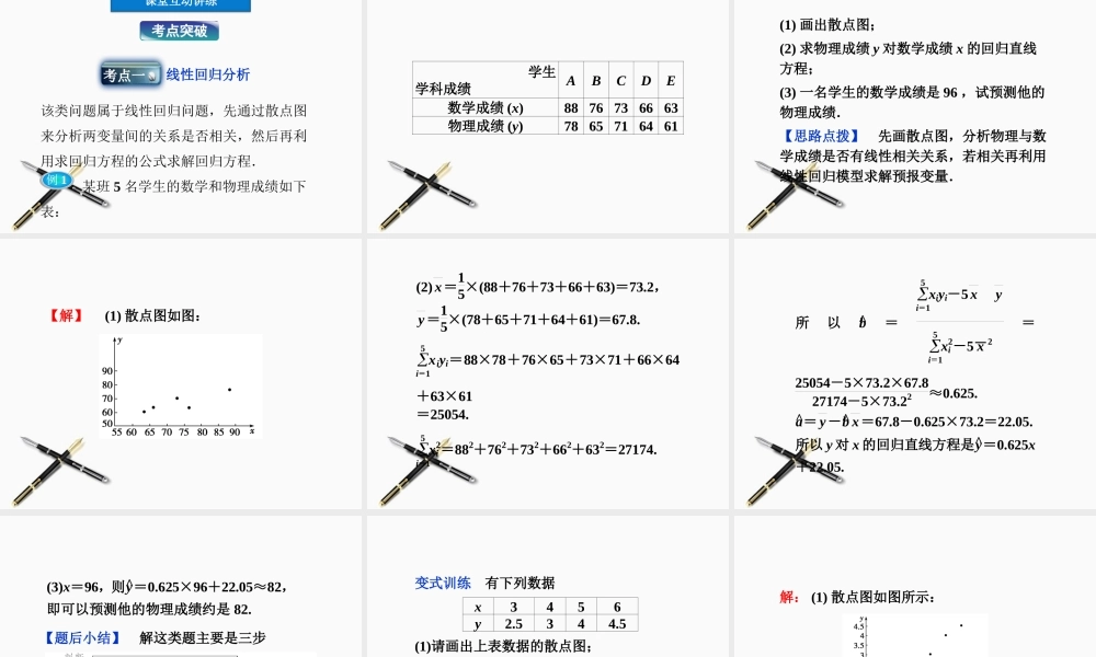 高中数学 第3章31统计案例精品课件 新人教A版选修2-3 课件