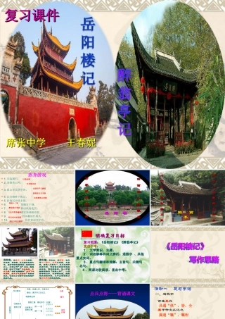 《岳阳楼记》《醉翁亭记》复习课件