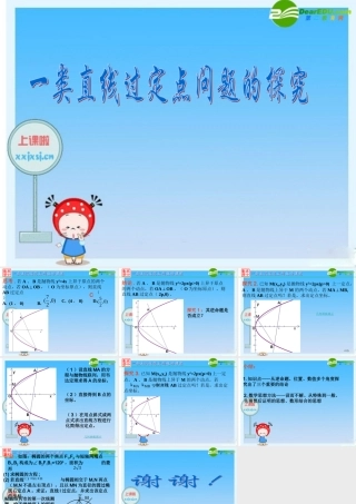 浙江省绍兴市高三数学高考复习优质课件：直线过定点问题(2) 新人教版 课件