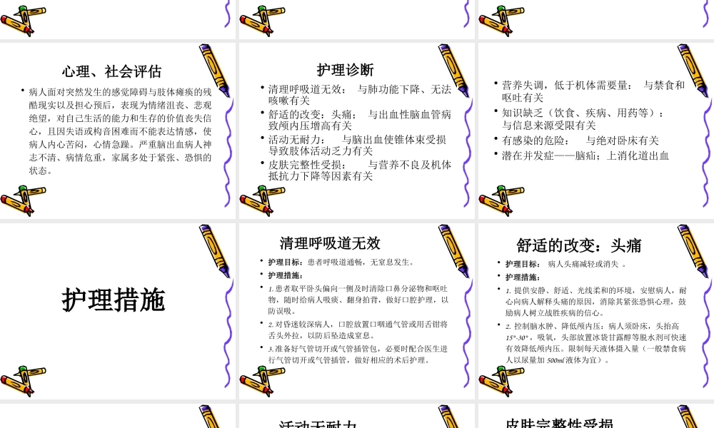 脑出血个案护理查房