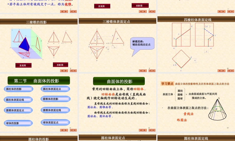 工程制图第三章  体的投影
