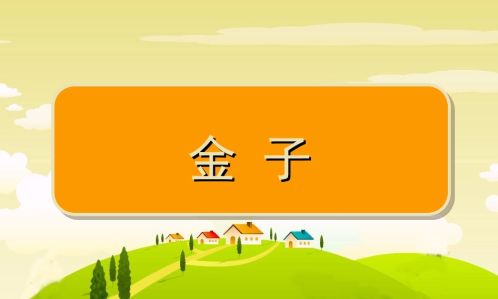 《金子》-PPT