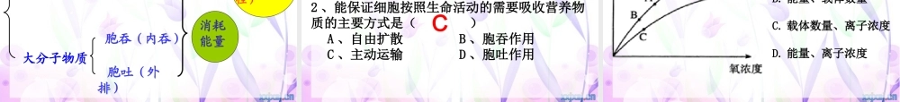 物质跨膜运输的方式