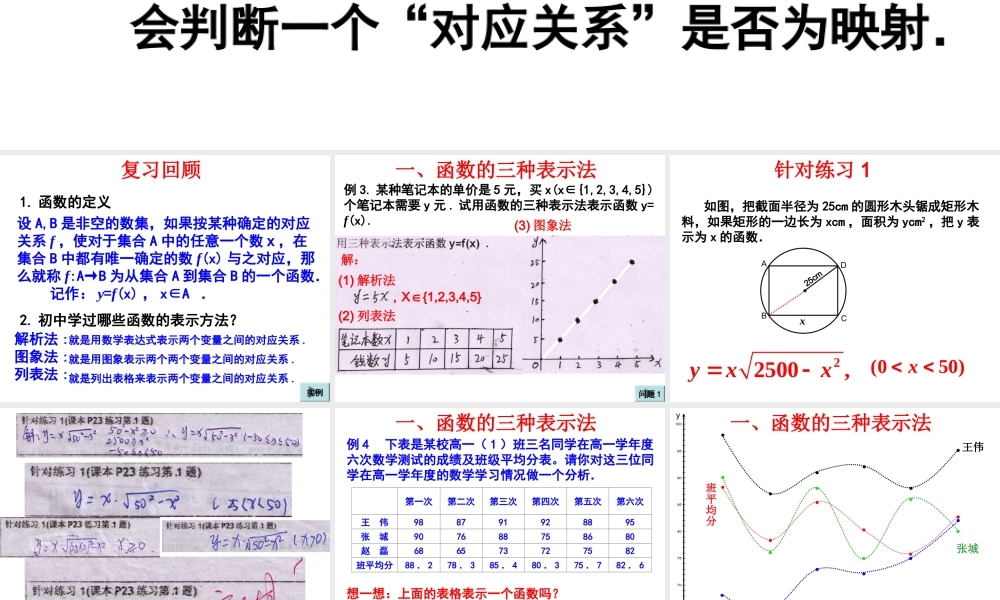 函数的表示法课件ppt