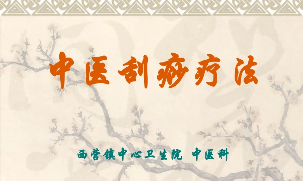 刮痧疗法课件