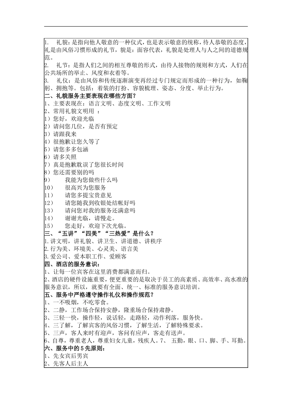 服务旅游培训记录_第2页