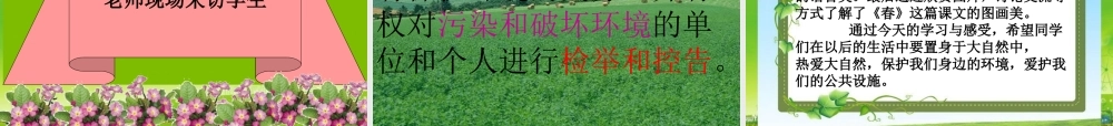 比赛《春》课件