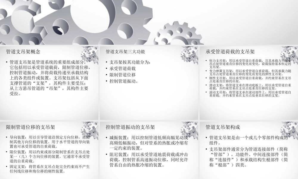 管道支吊架基本知识