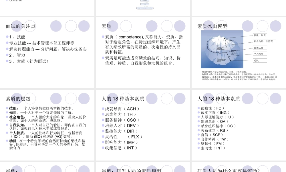 招聘面试技巧(选人策略与行为面试)