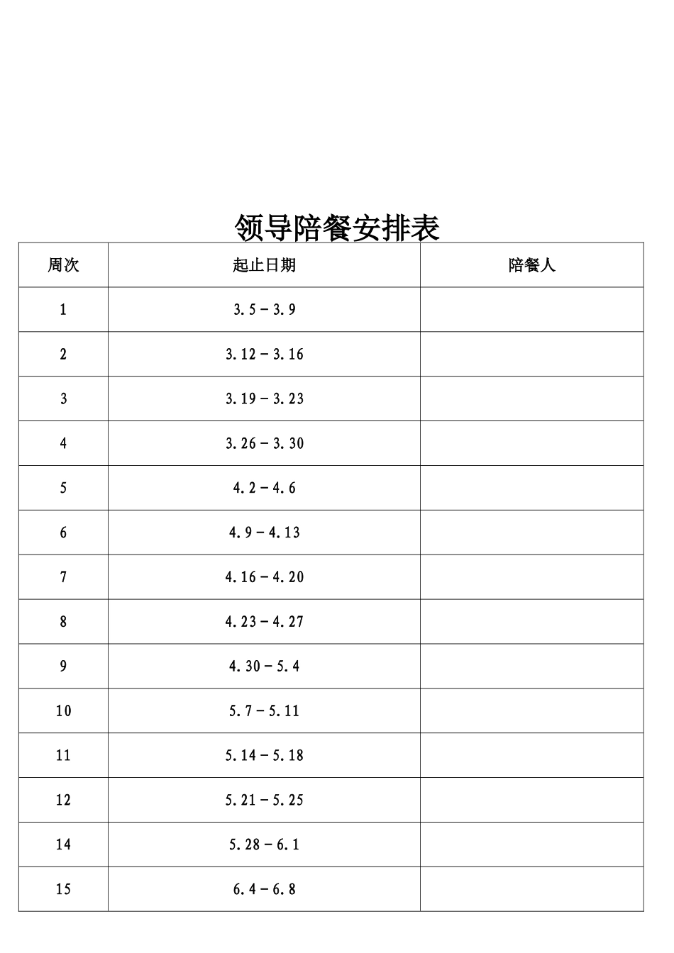 学校校领导陪餐记录表_第2页