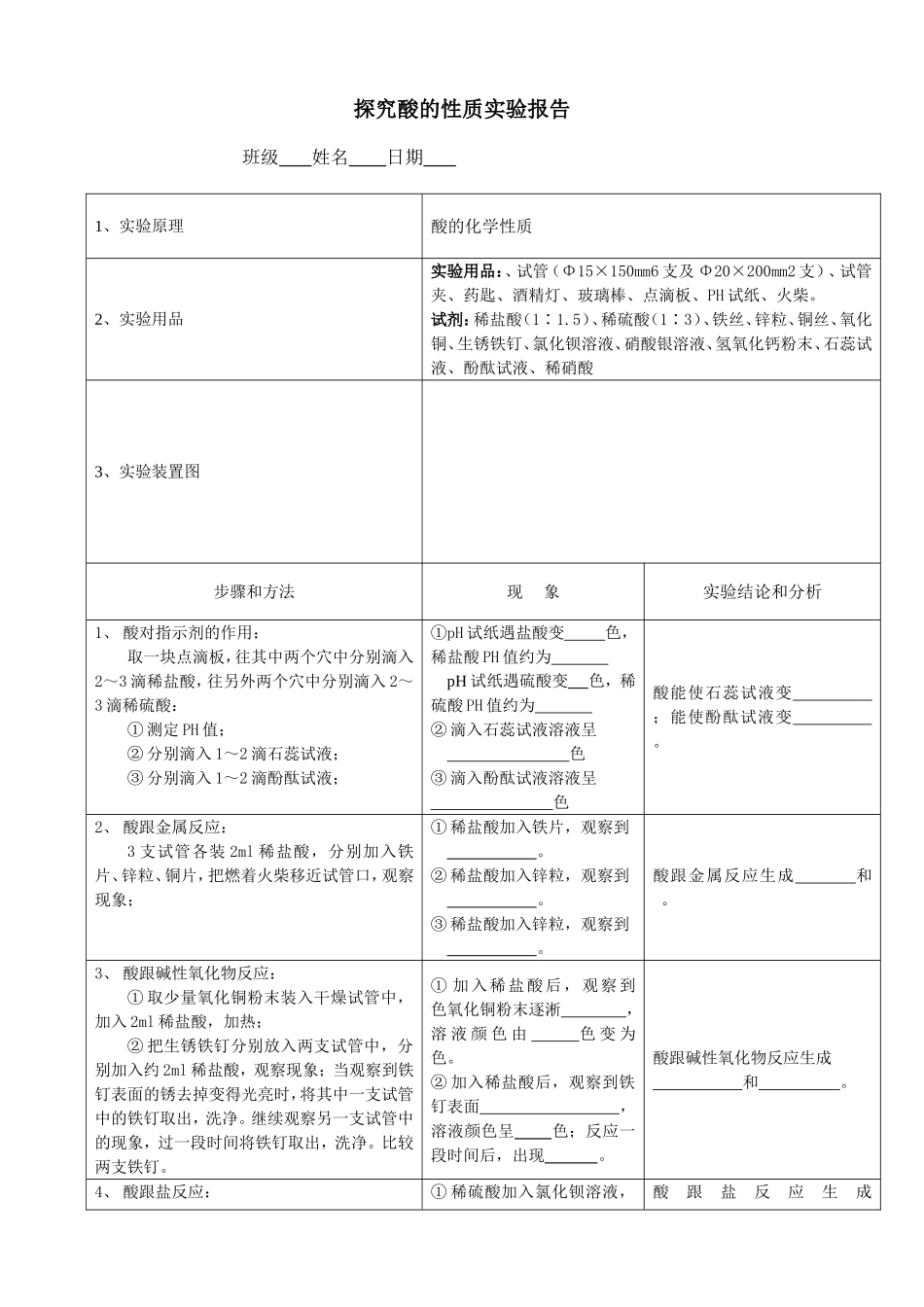 13酸的性质实验报告_第1页