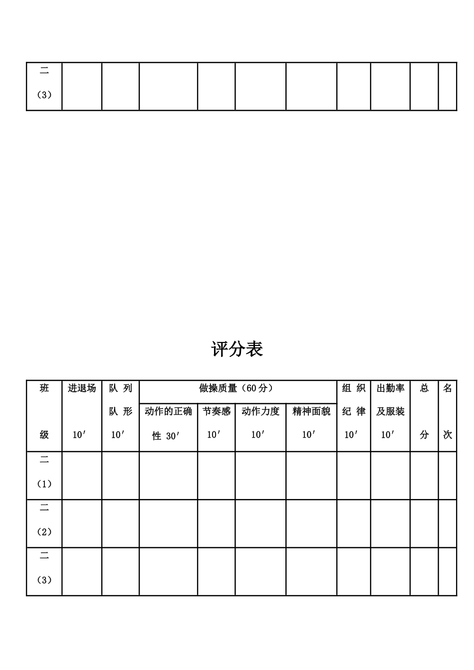 广播体操比赛评分表_第3页