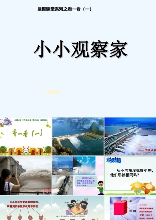 小学数学北师大2011课标版三年级看一看(一).看一看(一)