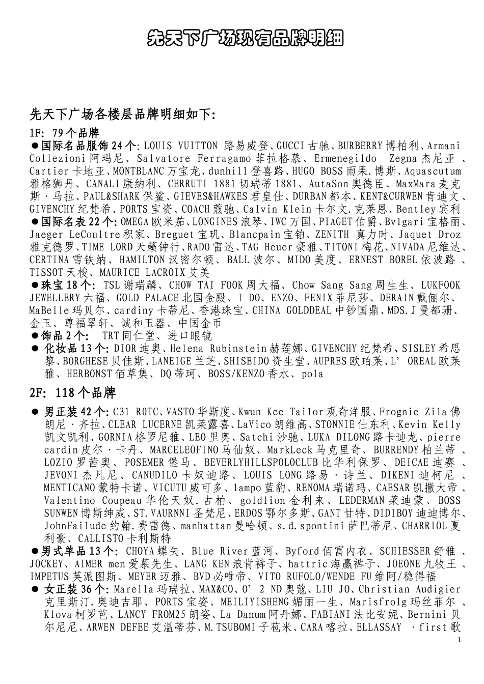 先天下广场 品牌_第1页