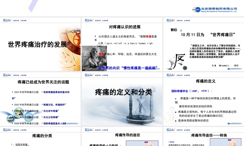 疼痛基础知识