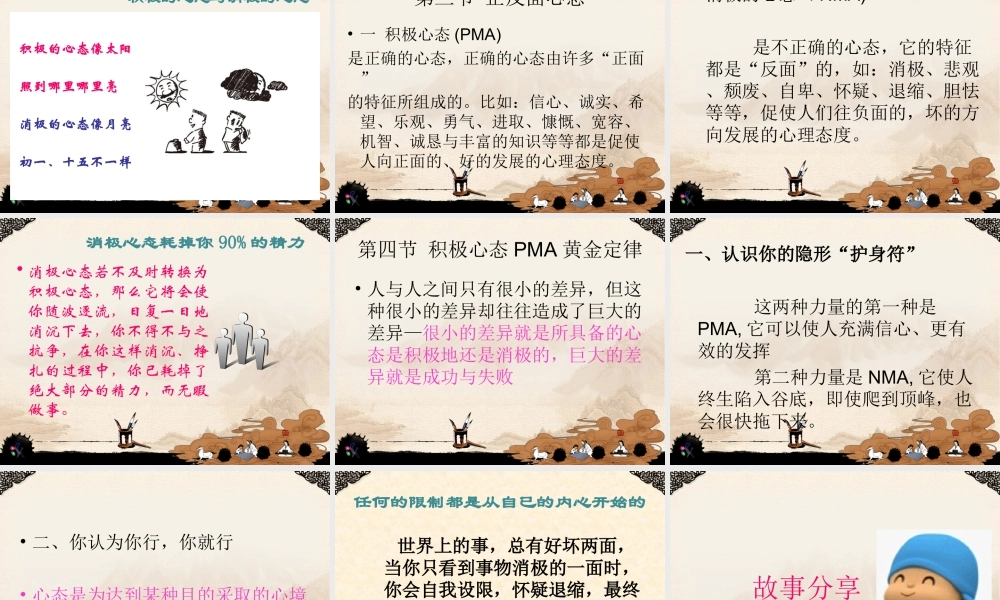 企业员工心态管理培训PPT