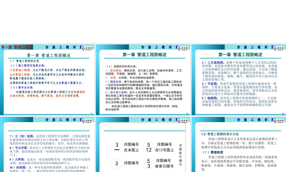 管道安装工程识图