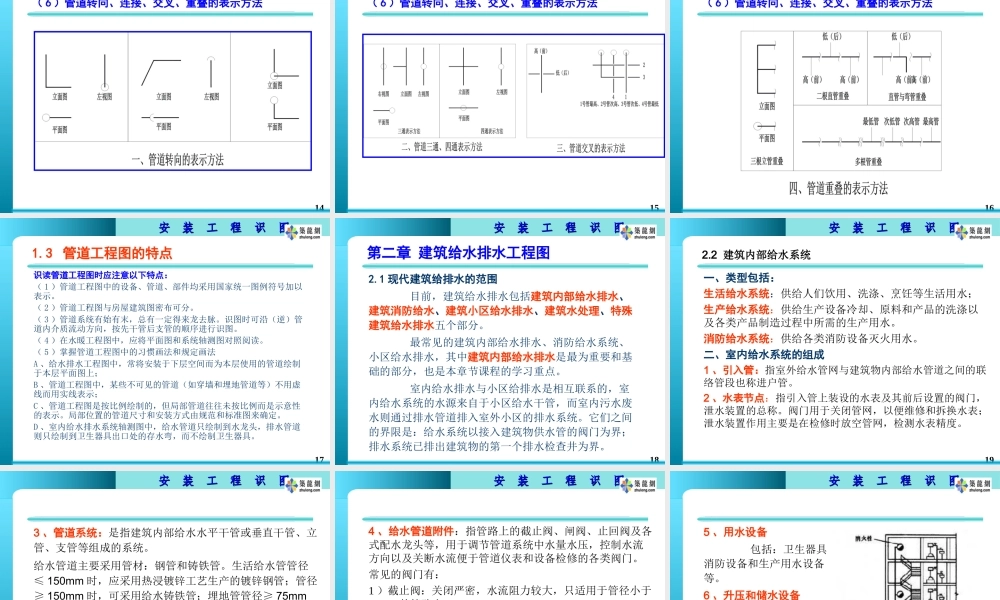 管道安装工程识图