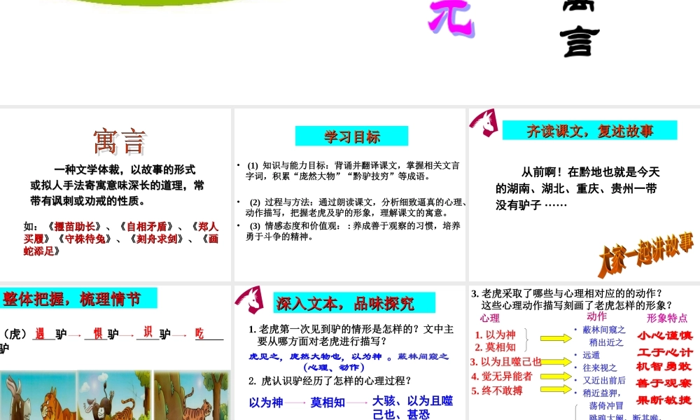 黔之驴(第二课时)