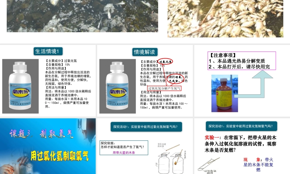 用过氧化氢制取氧气