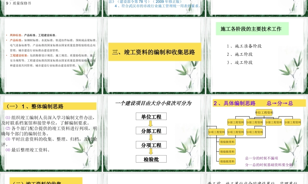 市政工程施工质量验收标准和工程资料填写应注意的问题