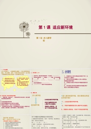 《第1课-适应新环境》课件3