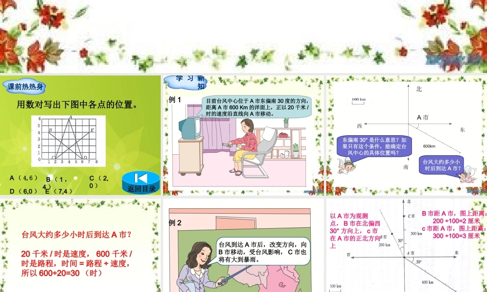 位置与方向(二)ppt