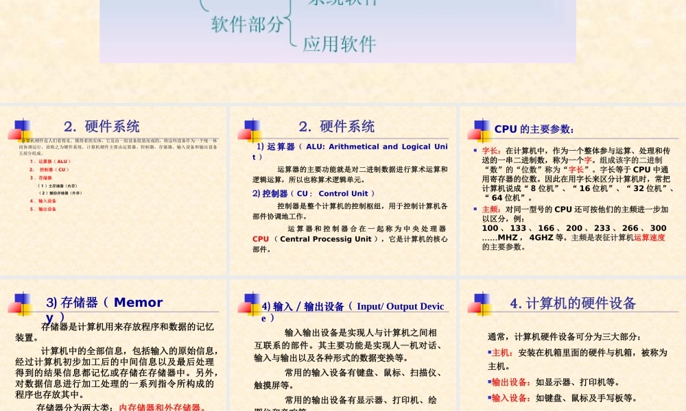 计算机系统的组成PPT