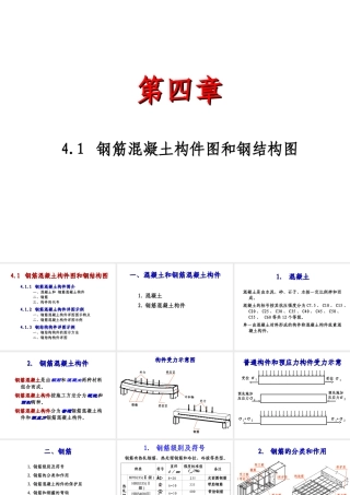 工程制图钢筋混凝土构件图和钢结构图
