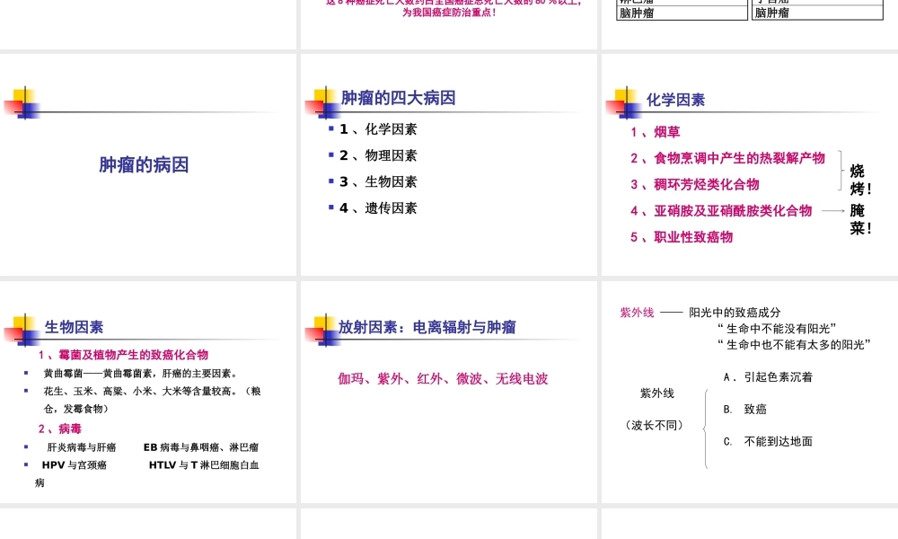 肿瘤防治知识讲座