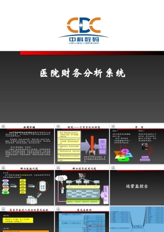 医院财务分析系统PPT