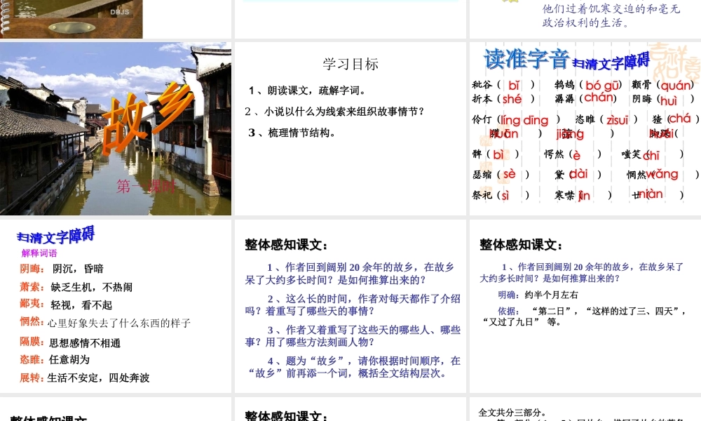 《故乡》ppt课件(62页)