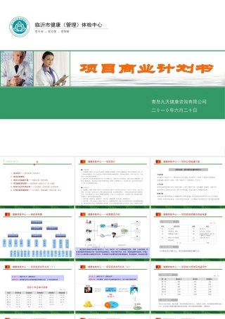 民营体检中心项目商业策划书