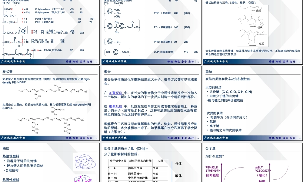 塑料结构与性能