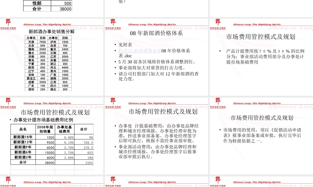 某品牌事业部运作方案