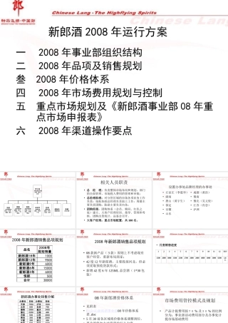 某品牌事业部运作方案